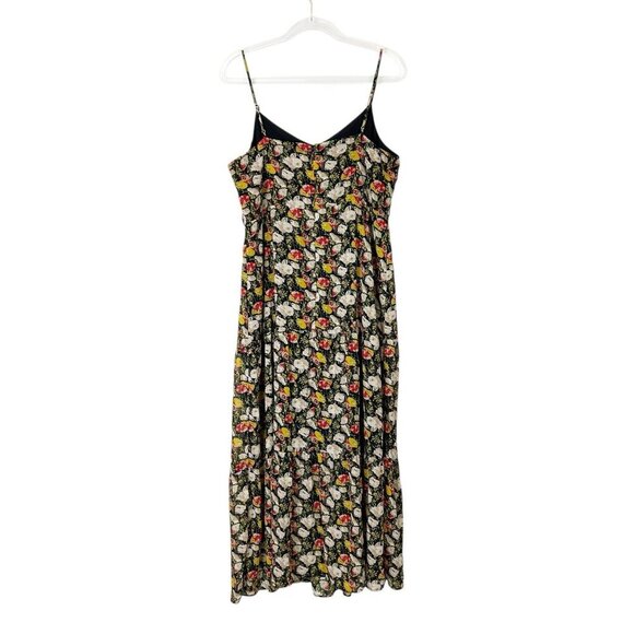 J Crew Tiered Maxi Dress Womens Size 14 Floral Sleeveless - Picture 2 of 10